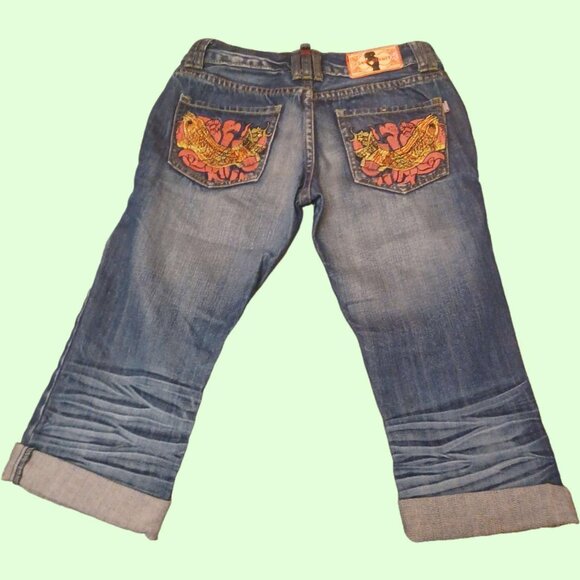 !RARE! Vintage Save Beauty Low-rise Capris - Picture 4 of 4